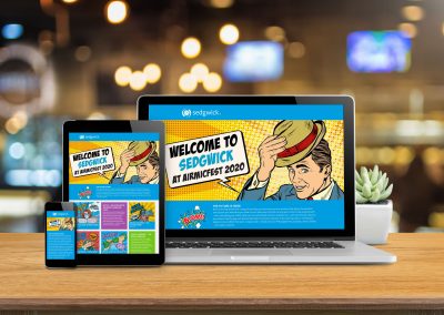 Sedgwick award-winning virtual exhibition stand